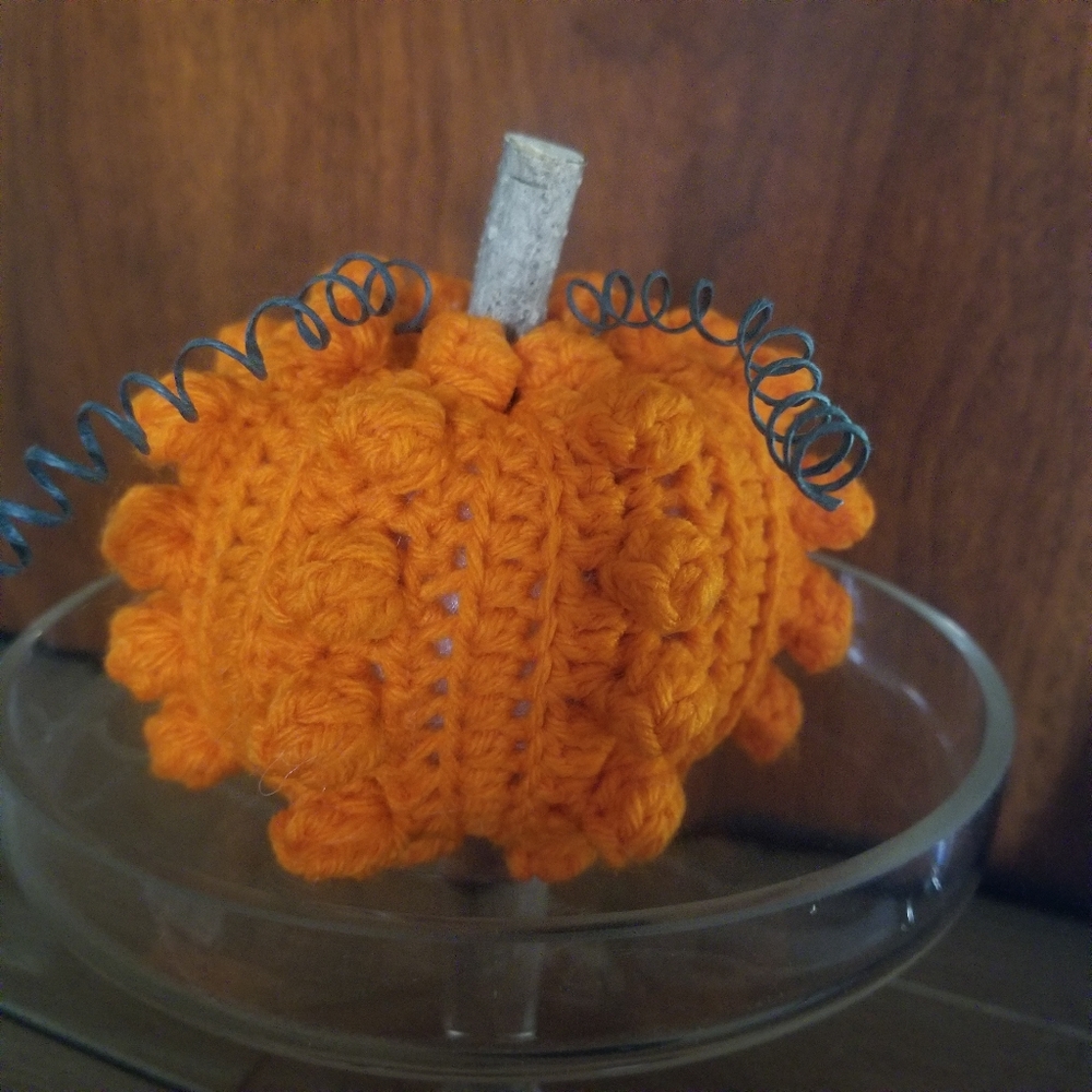 Orange Crocheted Pumpkin